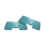 Country Living Set of 2 Natural Fiber Dog Bowls – Teal Blue Bamboo Bowls American Pet Supplies