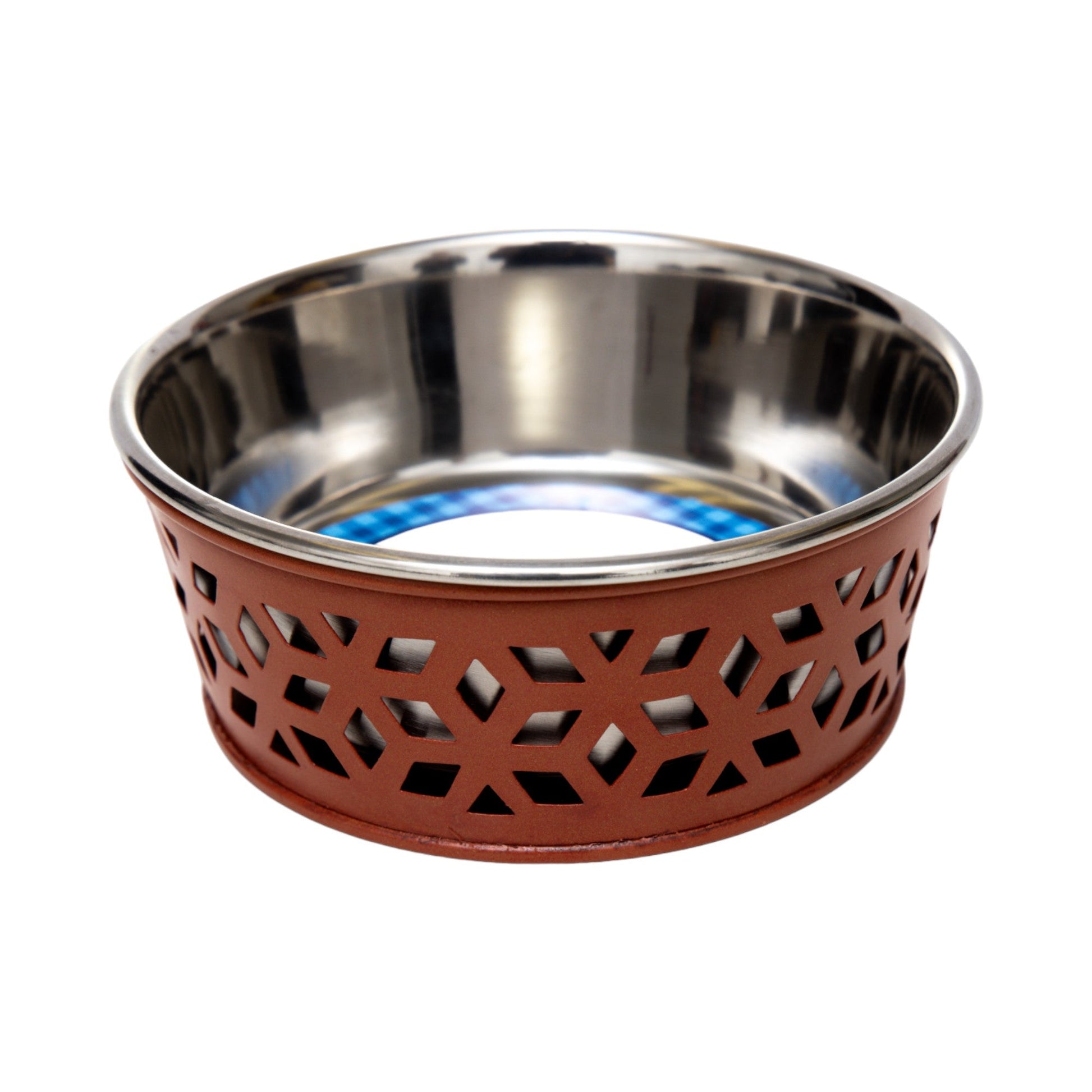 Country Living Set of 2 Stainless Steel Dog Bowls – Farmhouse Style, Ideal for Small to Medium Dogs Bowl American Pet Supplies