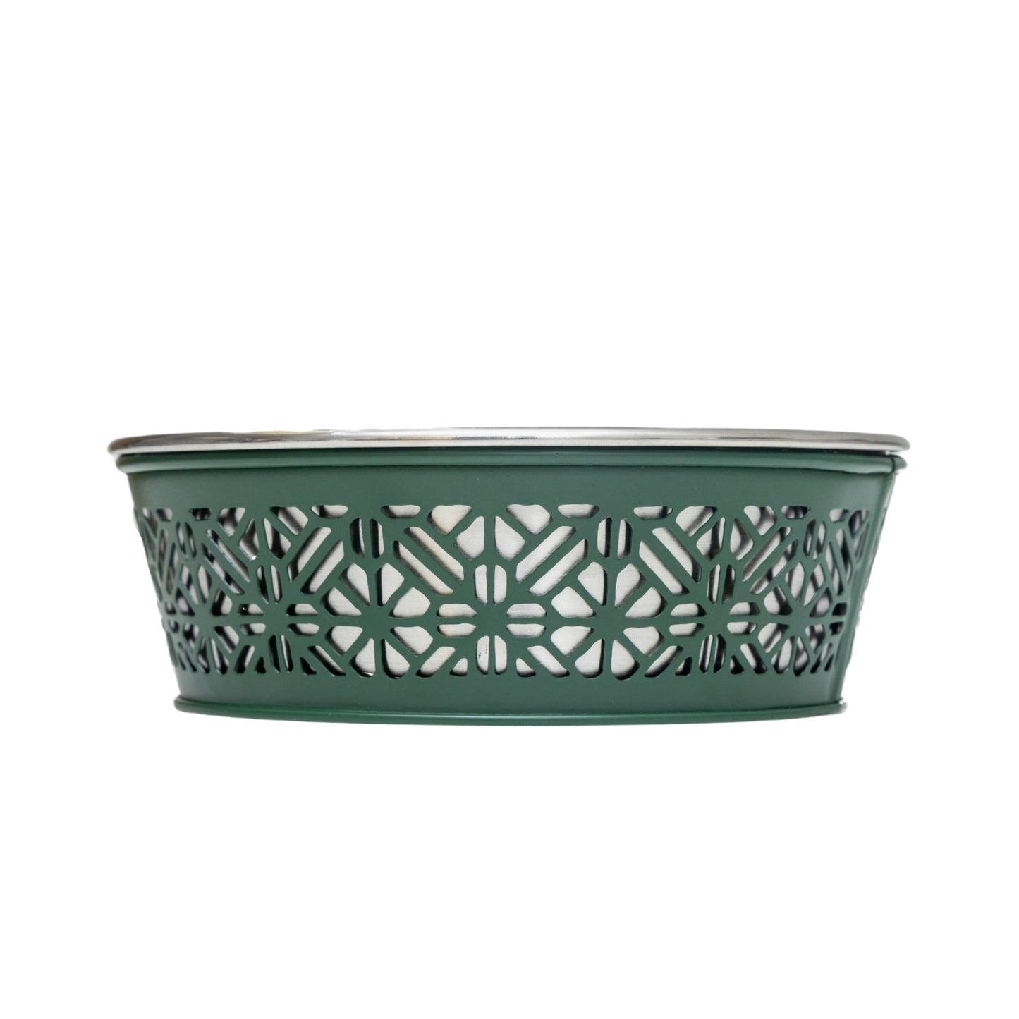 Country Living Set of 2 Stainless Steel Dog Bowls – Farmhouse Style, Ideal for Small to Medium Dogs Bowl American Pet Supplies