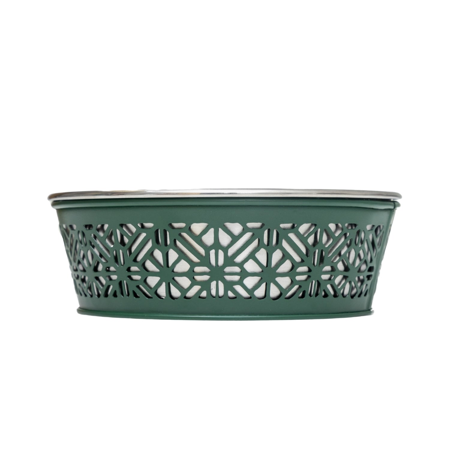 Country Living Set of 2 Stainless Steel Dog Bowls – Farmhouse Style, Ideal for Small to Medium Dogs Bowl American Pet Supplies