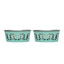 Country Living Set of 2 Stainless Steel Dog Bowls – Farmhouse Style, Ideal for Small to Medium Dogs Bowl American Pet Supplies