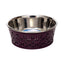 Country Living Set of 2 Stainless Steel Dog Bowls – Farmhouse Style, Ideal for Small to Medium Dogs Bowl American Pet Supplies