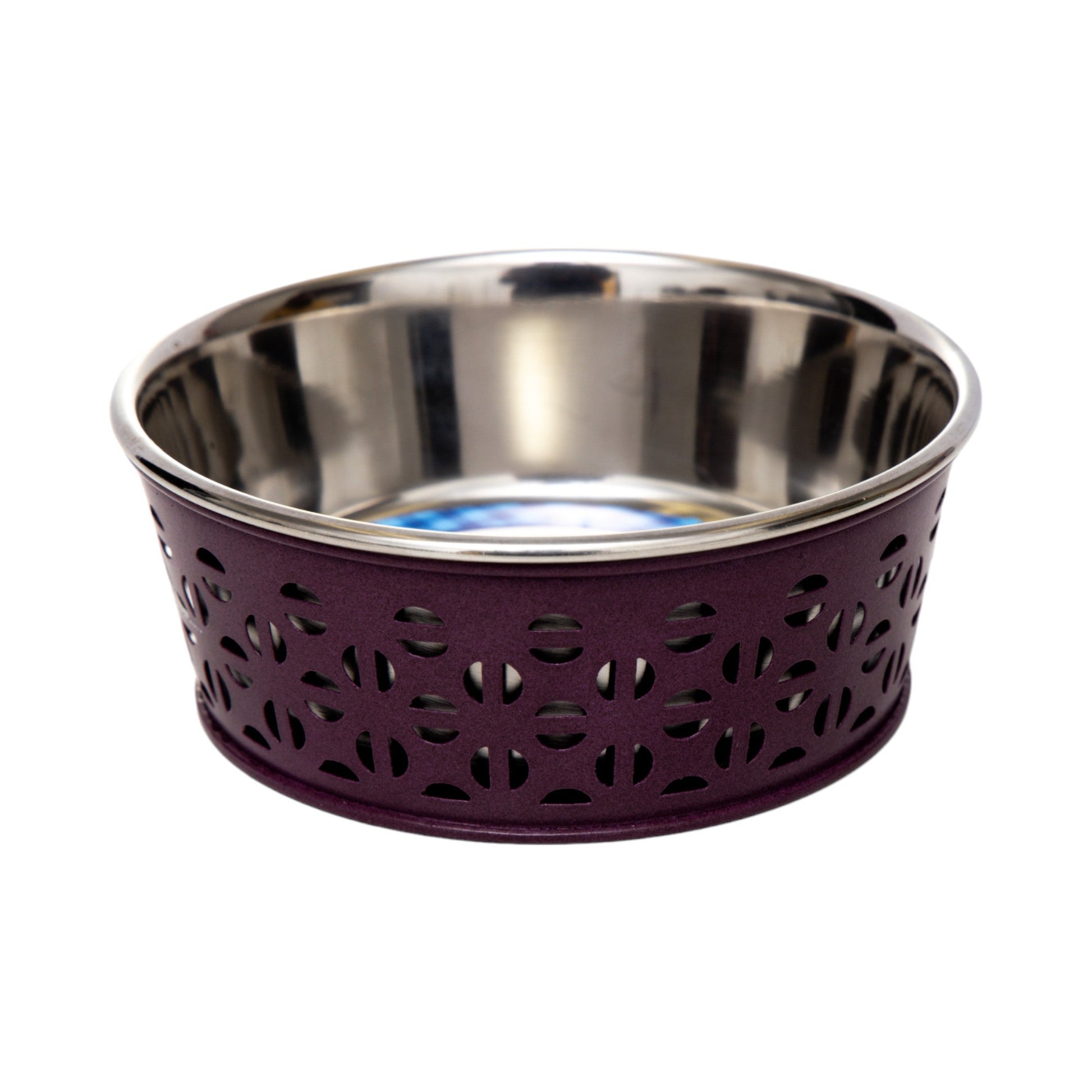 Country Living Set of 2 Stainless Steel Dog Bowls – Farmhouse Style, Ideal for Small to Medium Dogs Bowl American Pet Supplies