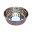 Country Living Set of 2 Hammered Stainless Steel Dog Bowls – Lavender Bowl American Pet Supplies