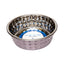 Country Living Set of 2 Hammered Stainless Steel Dog Bowls – Lavender Bowl American Pet Supplies