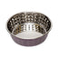 Country Living Set of 2 Hammered Stainless Steel Dog Bowls – Lavender Bowl American Pet Supplies