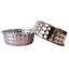 Country Living Set of 2 Hammered Stainless Steel Dog Bowls – Lavender Bowl American Pet Supplies