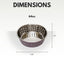 Country Living Set of 2 Hammered Stainless Steel Dog Bowls – Lavender Bowl American Pet Supplies