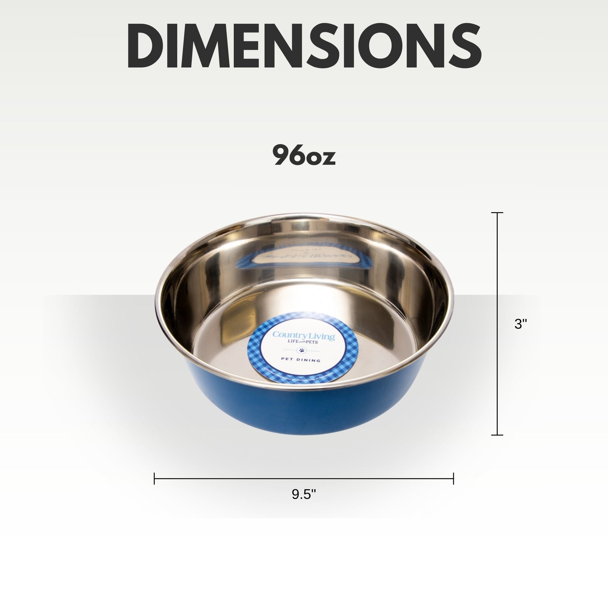 Country Living Set of 2 Heavy Gauge Stainless Steel Dog Bowls - Perfect for Food & Water Bowl American Pet Supplies