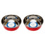 Country Living Set of 2 Heavy Gauge Stainless Steel Dog Bowls - Perfect for Food & Water Bowl American Pet Supplies