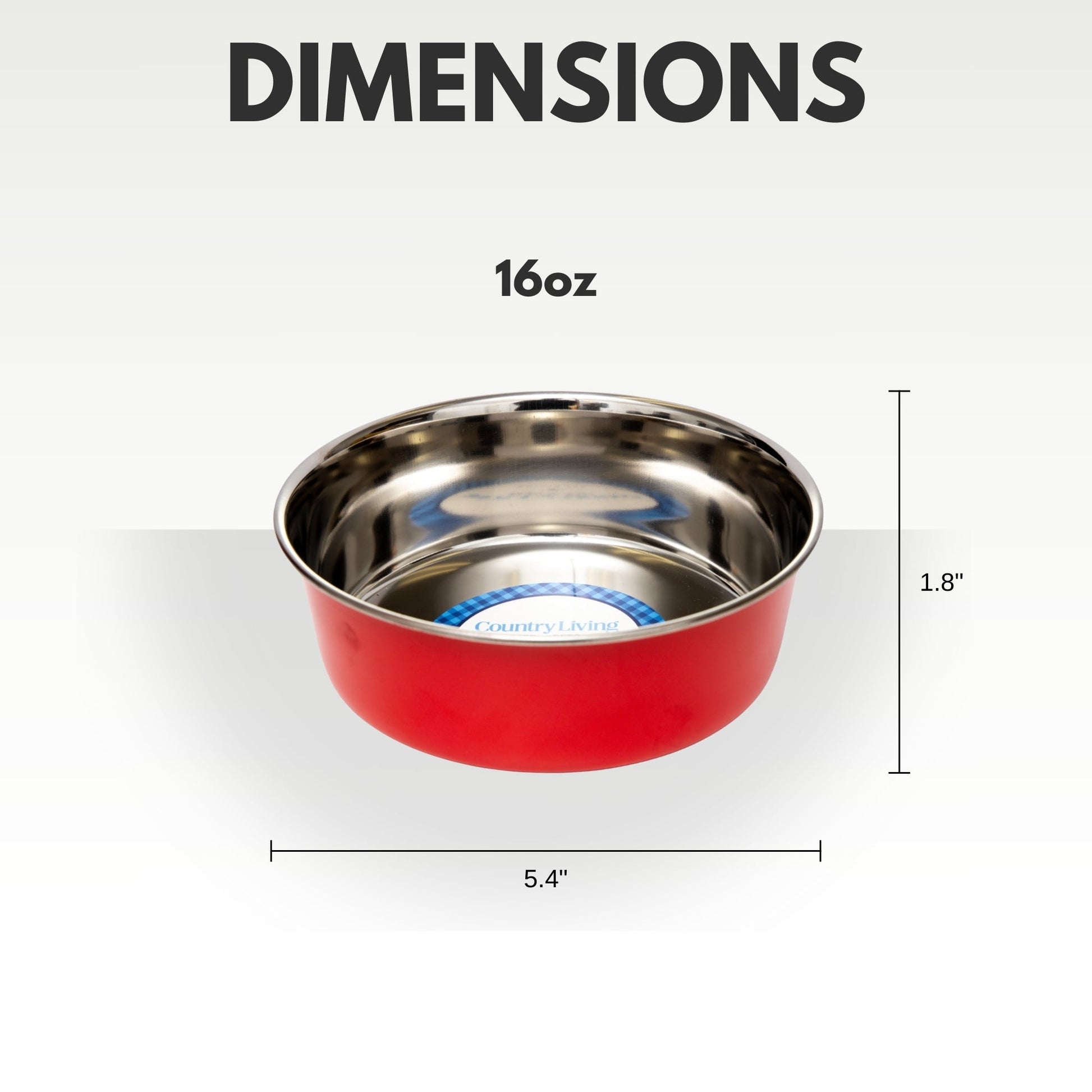 Country Living Set of 2 Heavy Gauge Stainless Steel Dog Bowls - Perfect for Food & Water Bowl American Pet Supplies