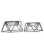 Country Living Elevated Single Dog Bowl Feeder – Geometric Design with Removable Stainless Steel Bowl Elevated Feeders American Pet Supplies
