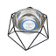 Country Living Elevated Single Dog Bowl Feeder – Geometric Design with Removable Stainless Steel Bowl Elevated Feeders American Pet Supplies