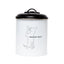 Country Living Set of 3 Pet Treat Storage Canisters – Black & White Containers American Pet Supplies