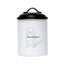 Country Living Set of 3 Pet Treat Storage Canisters – Black & White Containers American Pet Supplies