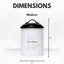 Country Living Set of 3 Pet Treat Storage Canisters – Black & White Containers American Pet Supplies