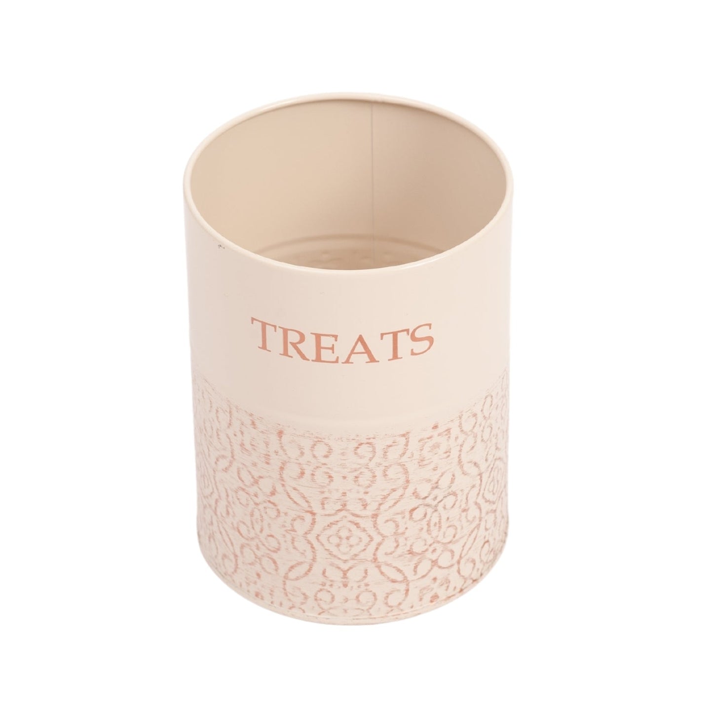 Country Living Dog Treat Canisters - Set of 2 Carbon Steel Jars with Bamboo Lids – White Swan Treat Jar American Pet Supplies