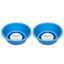 Country Living Set of 2 Coated Stainless Steel Heavy Dog Bowls - Ideal for Medium to Large Breeds Bowl American Pet Supplies