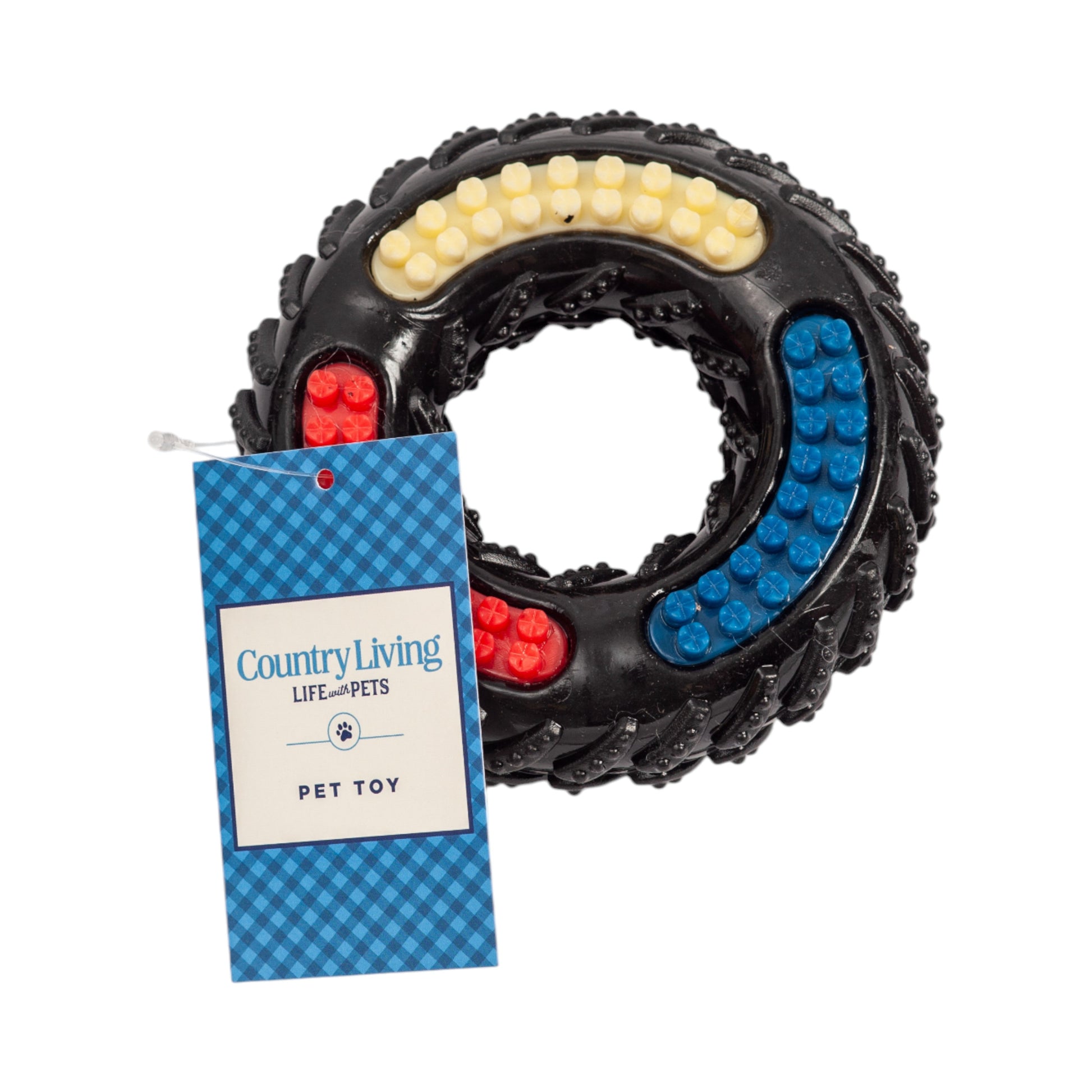 Country Living 'Tire of Fun' TPR Textured Dog Chew Toy - Durable, Non-Toxic, and Interactive Playtime for Dogs Chew Toys American Pet Supplies