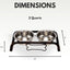 Country Living Rustic Dog Bone Elevated Feeder with 2 Stainless Steel Bowls Elevated Feeders American Pet Supplies