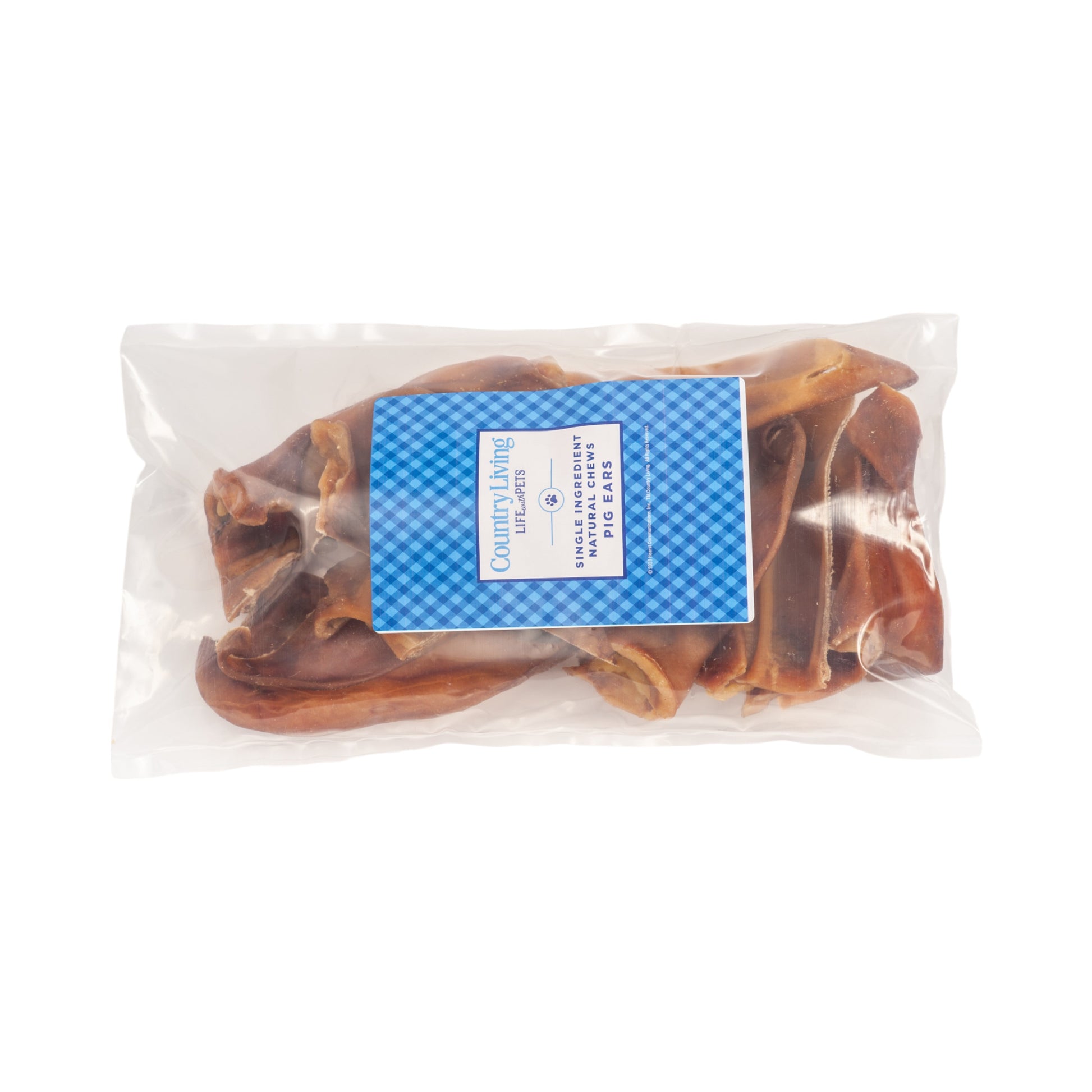 Country Living Whole Pig Ears Dog Treats – 100% Natural, Premium Pork Chews for Dental Care – (15-Pack) Dog Treats American Pet Supplies
