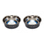 Country Living Set of 2 Stainless Steel Dog Bowls – Farmhouse Style, Ideal for Small to Medium Dogs Bowl American Pet Supplies