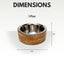 Country Living Stainless Steel Dog Bowl with Cylindrical Mango Wood Holder Mangowood Bowls American Pet Supplies