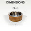Country Living Stainless Steel Dog Bowl with Cylindrical Mango Wood Holder Mangowood Bowls American Pet Supplies