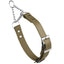 Biothane Adjustable Martingale Collar with Metal Buckle Coyote Brown Dog Collars Dogline