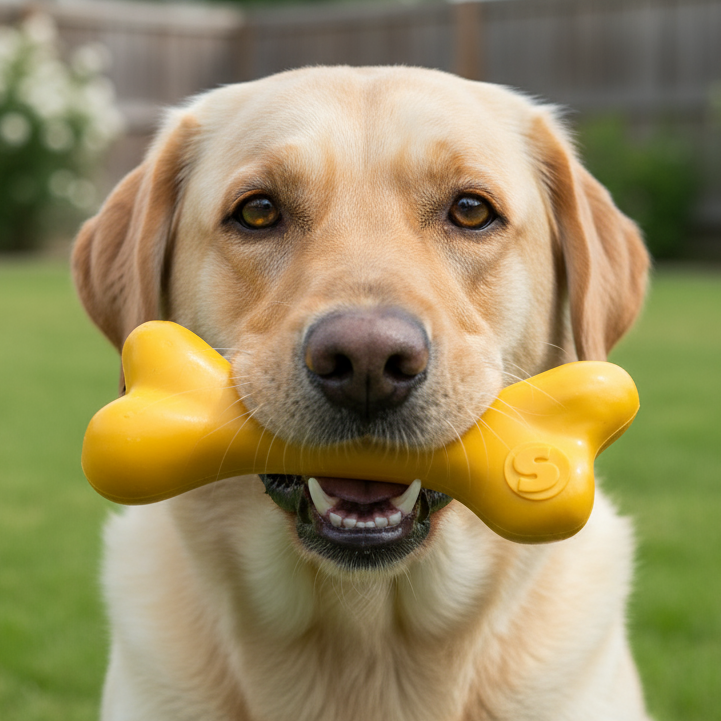 PUP-X Rubber Bone Dog Toy - Durable, Floats, Chew Toy for Large Dogs | USA Rubber Dog Toys SodaPup/True Dogs, LLC