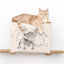 Cat Cubby for Wall - Covered Cat Bed Natural Bamboo Baby Dragon Catastrophic Creations