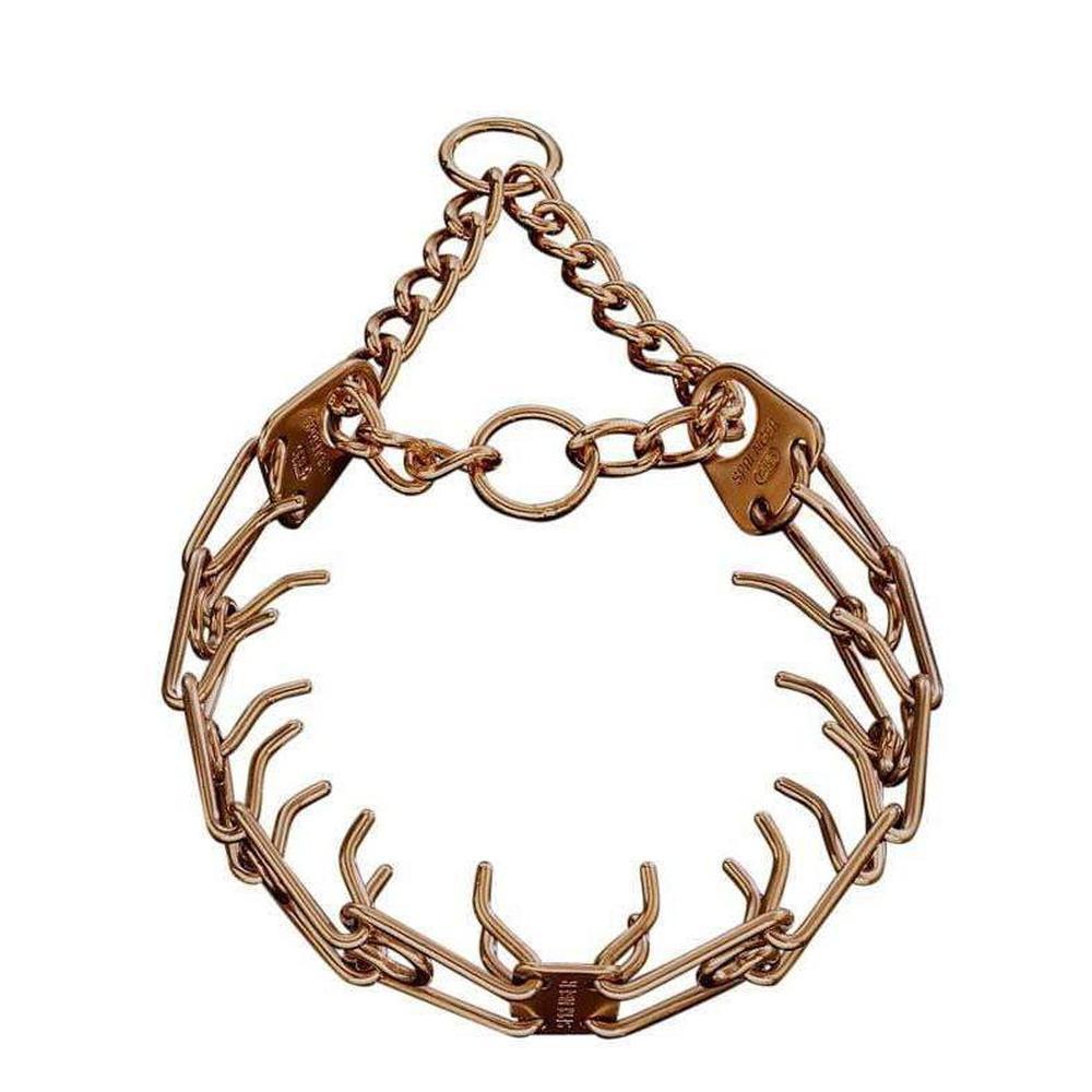 Herm Sprenger - ULTRA-PLUS Training Collar with Center-Plate and Assembly Chain - Curogan Gauge 4mm X 25" (63cm) Collars, Prong/Pinch Dog Collars Dogline