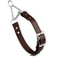 Biothane Adjustable Martingale Collar with Metal Buckle Dark Chocolate Brown Dog Collars Dogline