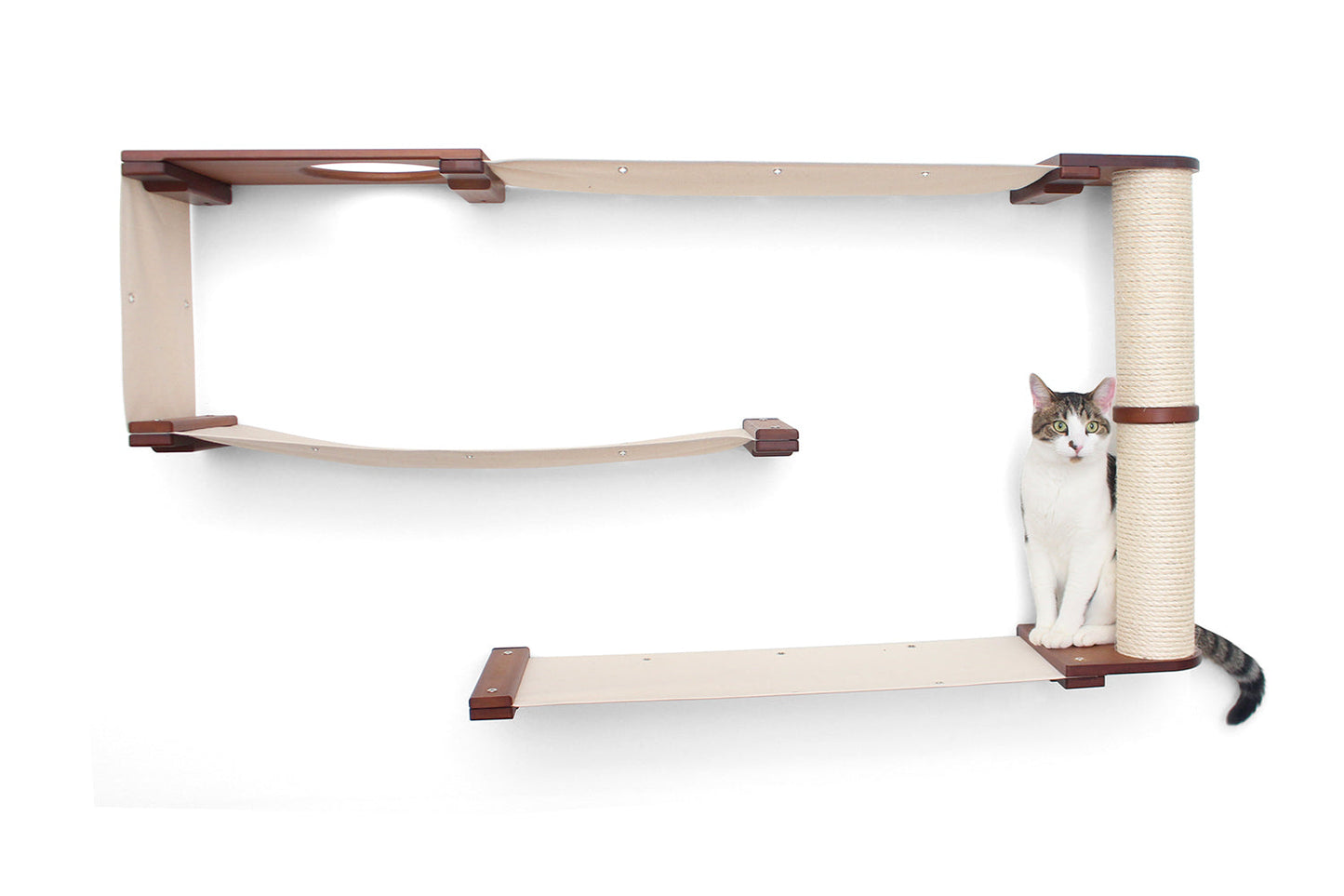 Cat Maze Wall - 3 Tier Cat Tree Cat Condo Catastrophic Creations