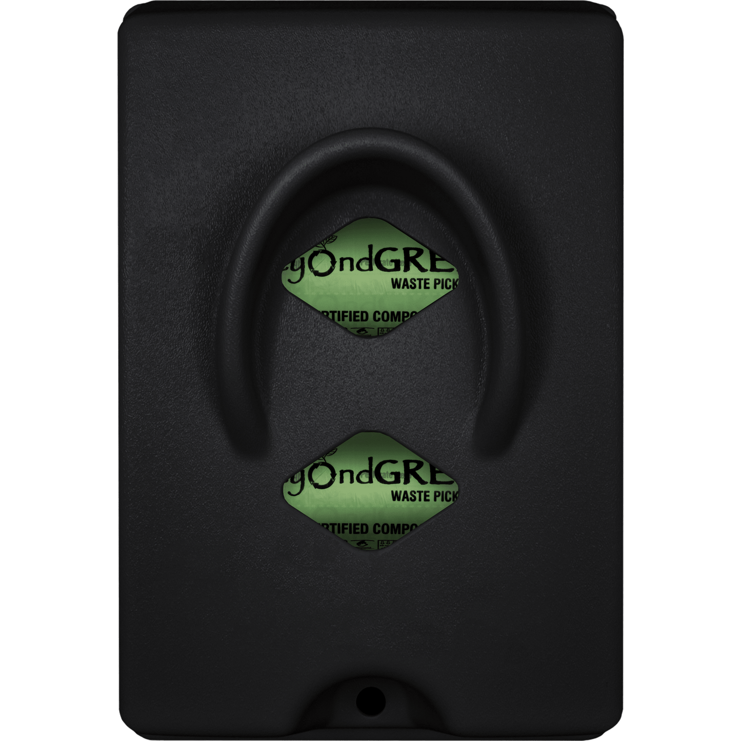 Dog Poop Bag Dispenser – Wall & Pole Mount | Dog Waste Station | Front-Load | Made in USA | beyondGREEN Black 1 Poop Bag Dispenser beyondGREEN biotech™