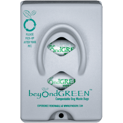Dog Poop Bag Dispenser – Wall & Pole Mount | Dog Waste Station | Front-Load | Made in USA | beyondGREEN Gray 1 Poop Bag Dispenser beyondGREEN biotech™