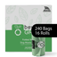 Dog Poop Bags – Poop Bags – Dog Bags | Folded Rolls 9" x 12" | Leak-Resistant | Made in USA | beyondGREEN 240 Count Dog Waste Bags beyondGREEN biotech™