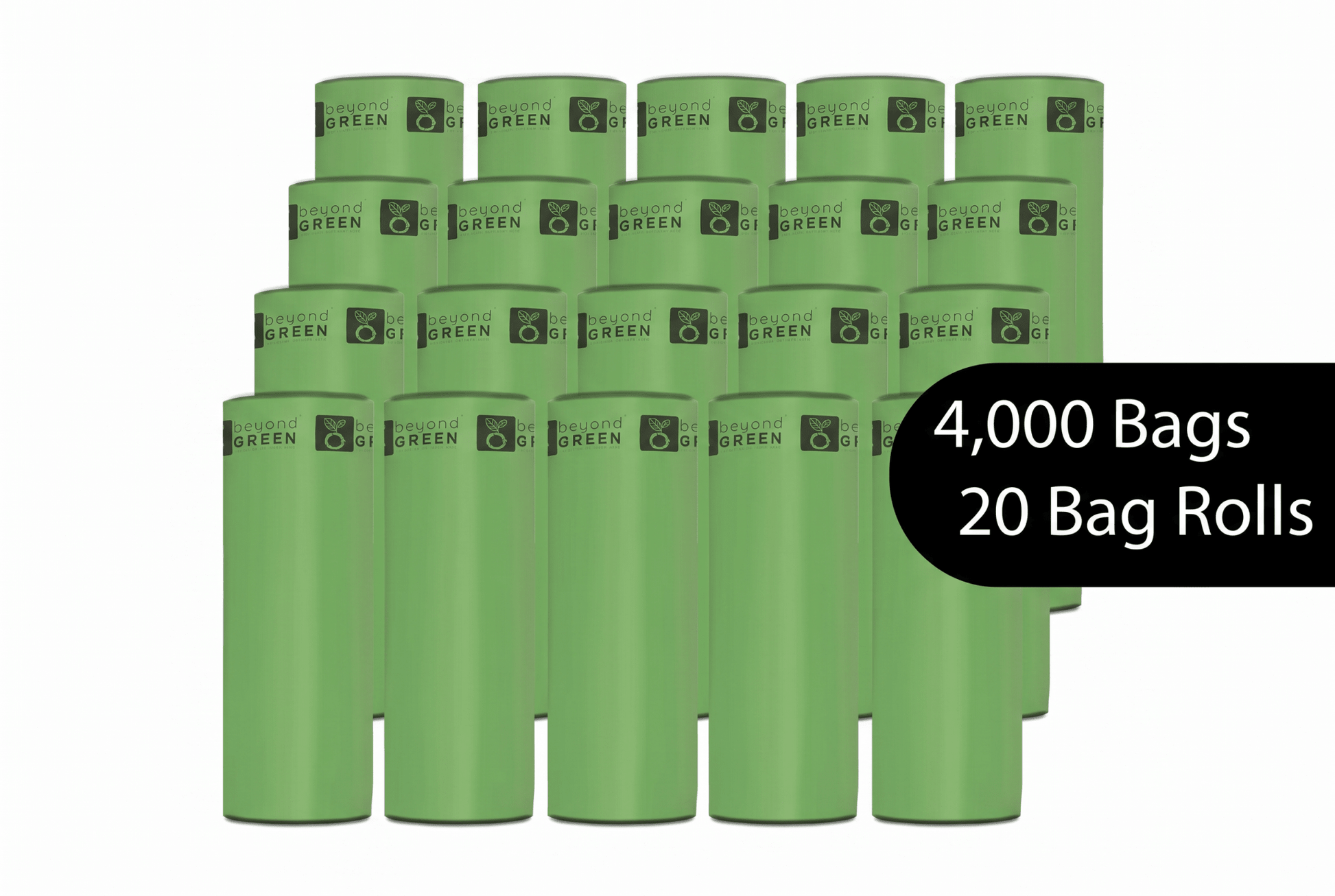 Dog Waste Bags – 200-Count Core Roll 8" x 13" | Bulk Refill | Made in USA | beyondGREEN Dog Waste Bags beyondGREEN biotech™