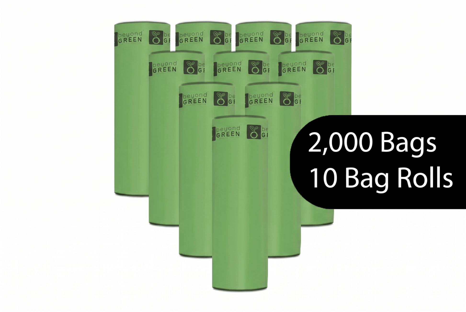 Dog Waste Bags – 200-Count Core Roll 8" x 13" | Bulk Refill | Made in USA | beyondGREEN Dog Waste Bags beyondGREEN biotech™
