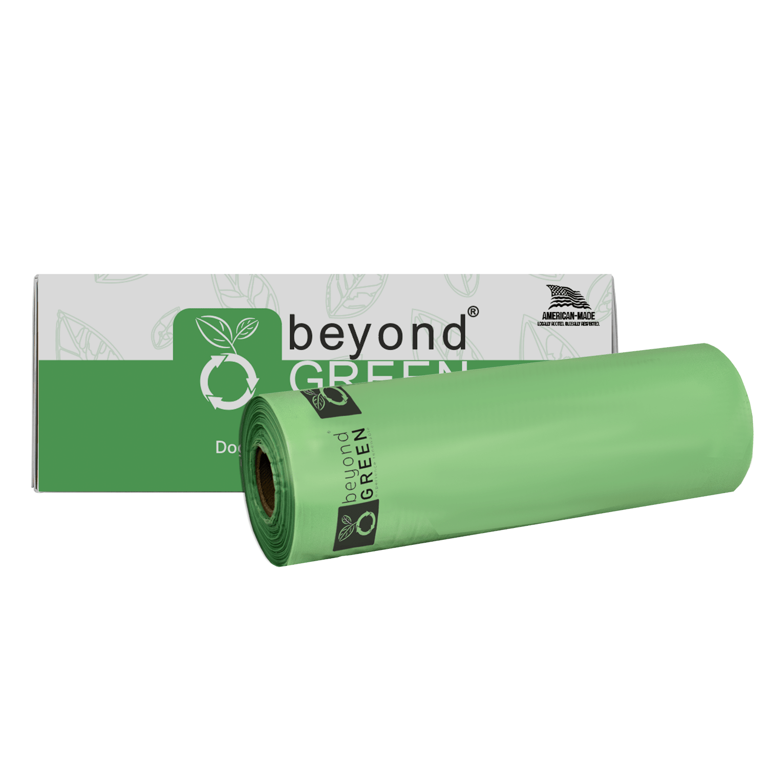 Dog Waste Bags – 200-Count Core Roll 8" x 13" | Bulk Refill | Made in USA | beyondGREEN Dog Waste Bags beyondGREEN biotech™