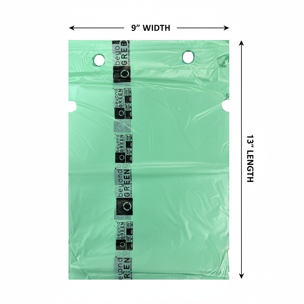 Dog Waste Station Bags – Single-Pull Refill 9" x 13" | Park Dispenser Compatible | Made in USA | beyondGREEN Dog Waste Bags beyondGREEN biotech™