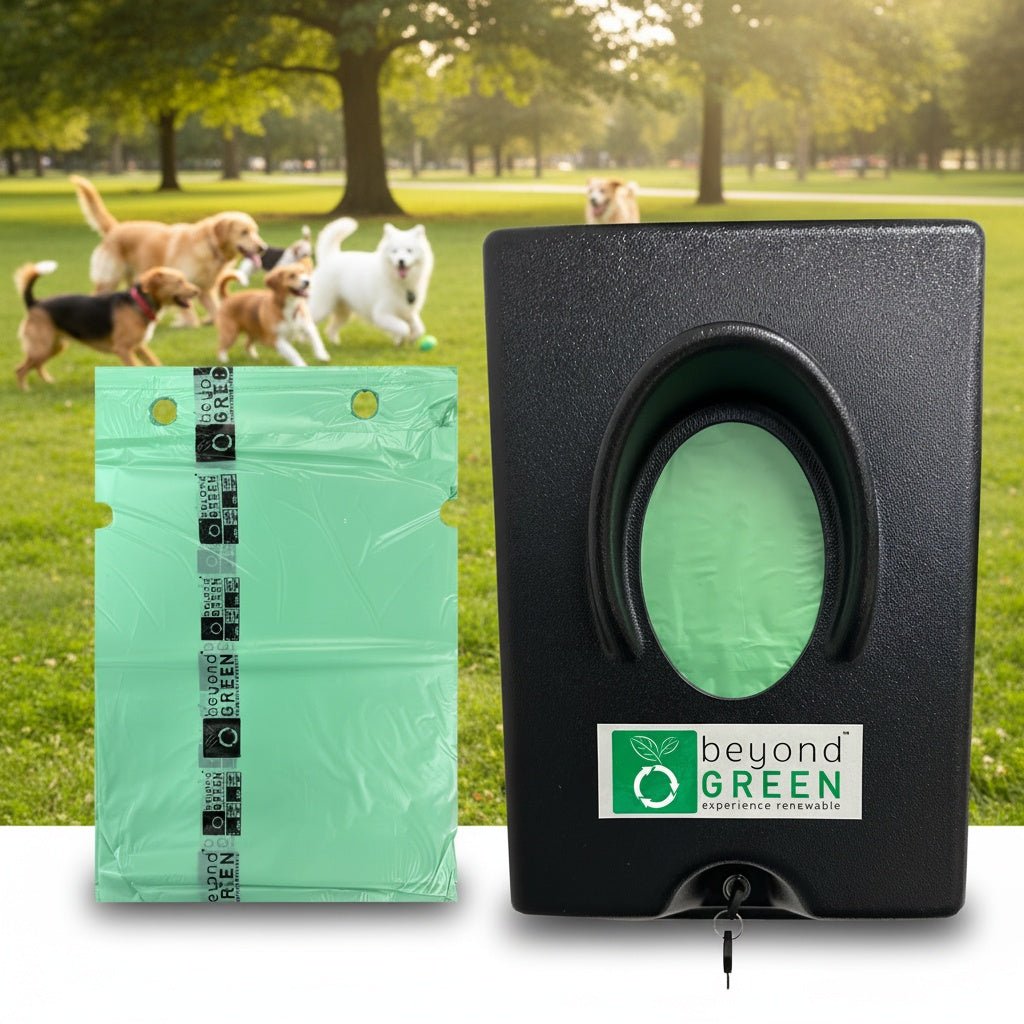 Dog Waste Station Bags – Single-Pull Refill 9" x 13" | Park Dispenser Compatible | Made in USA | beyondGREEN Dog Waste Bags beyondGREEN biotech™