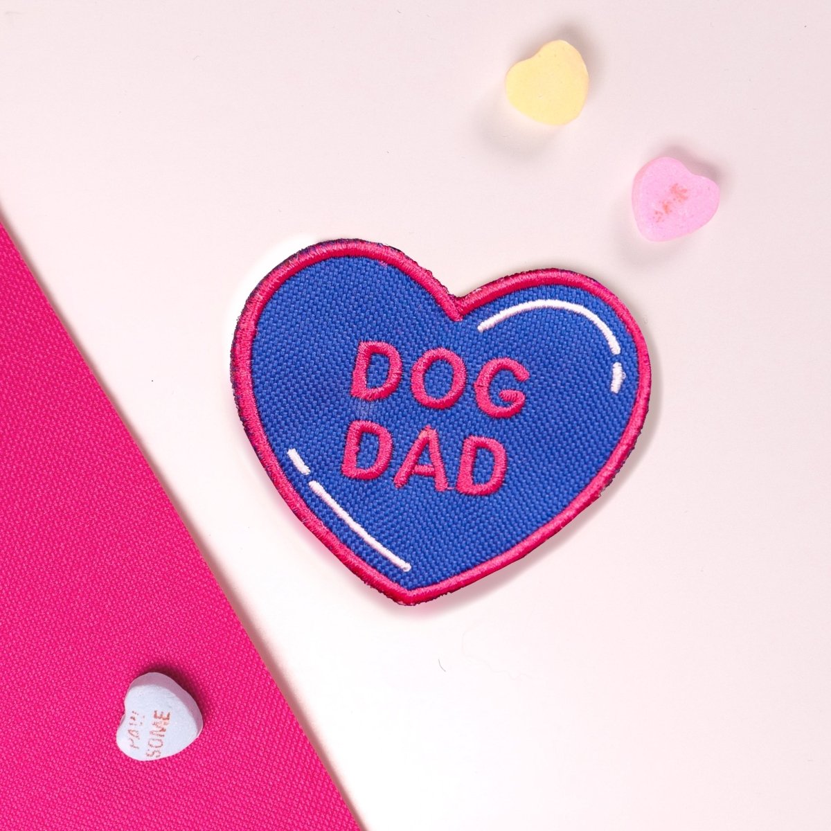Dog Dad Heart Patch Royal Blue K9 Sport Sack