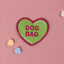 Dog Dad Heart Patch Hook & Loop Lime Green K9 Sport Sack