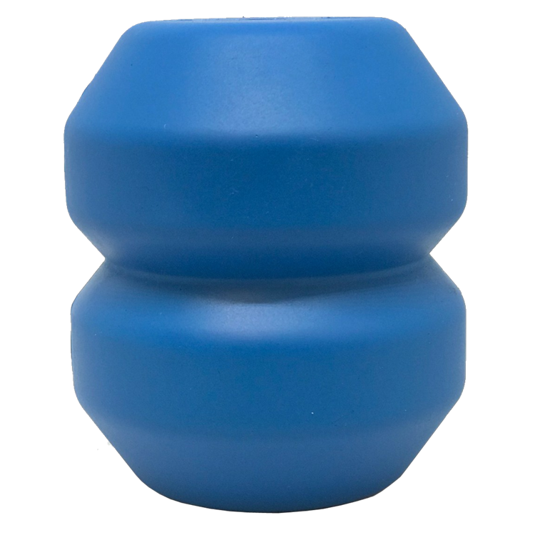 Double Trouble Dog Toy - Dual Chamber Treat Dispenser for Large Dogs | USA Made Large Double Trouble - Blue Rubber Dog Toys SodaPup/True Dogs, LLC