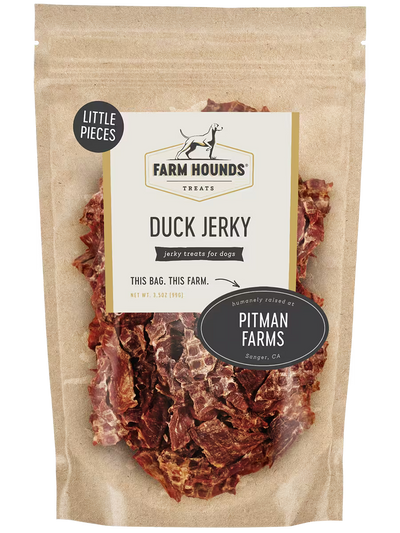 Duck Jerky Little Pieces (3.5oz) Jerky Farm Hounds