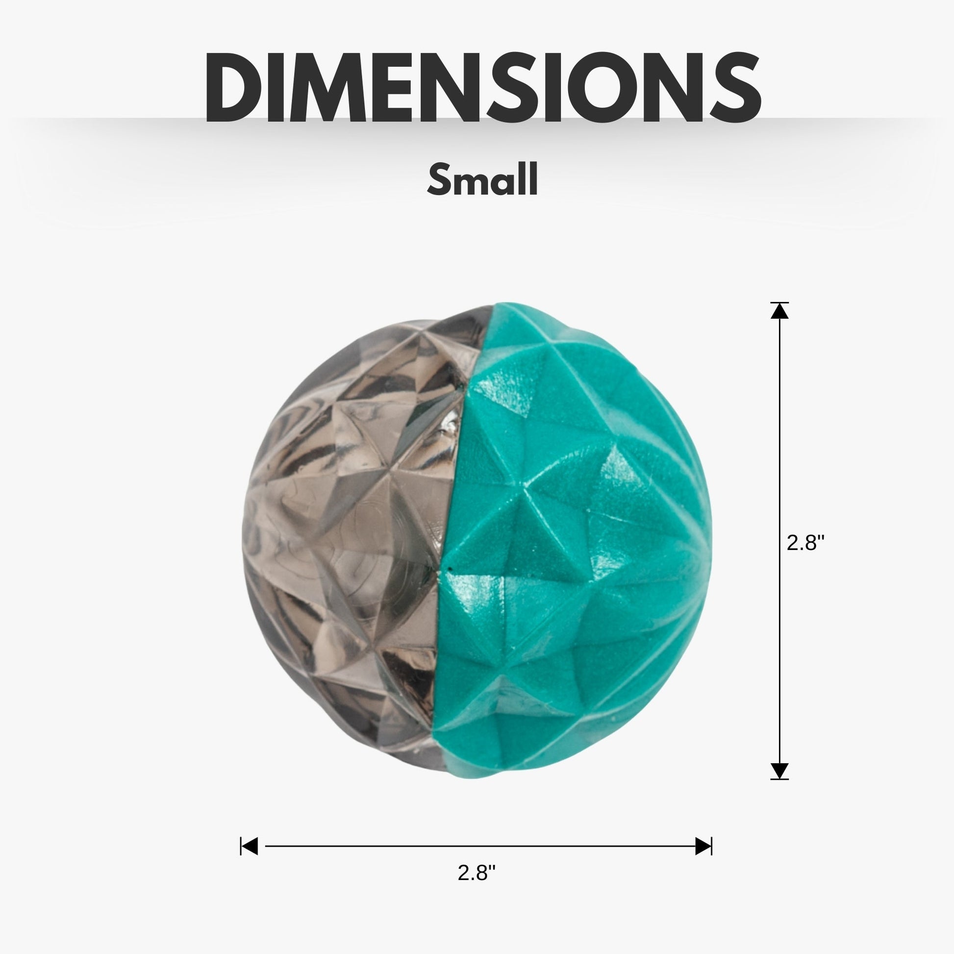Country Living Geometric Textured Ball Dog Chew Toy, Interactive Rubber Toy for Mental Stimulation – Small Chew Toys American Pet Supplies