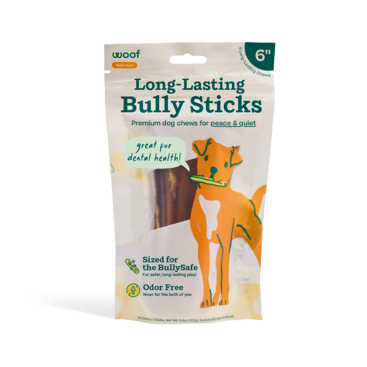 BullySafe Chews - BullySticks Woof