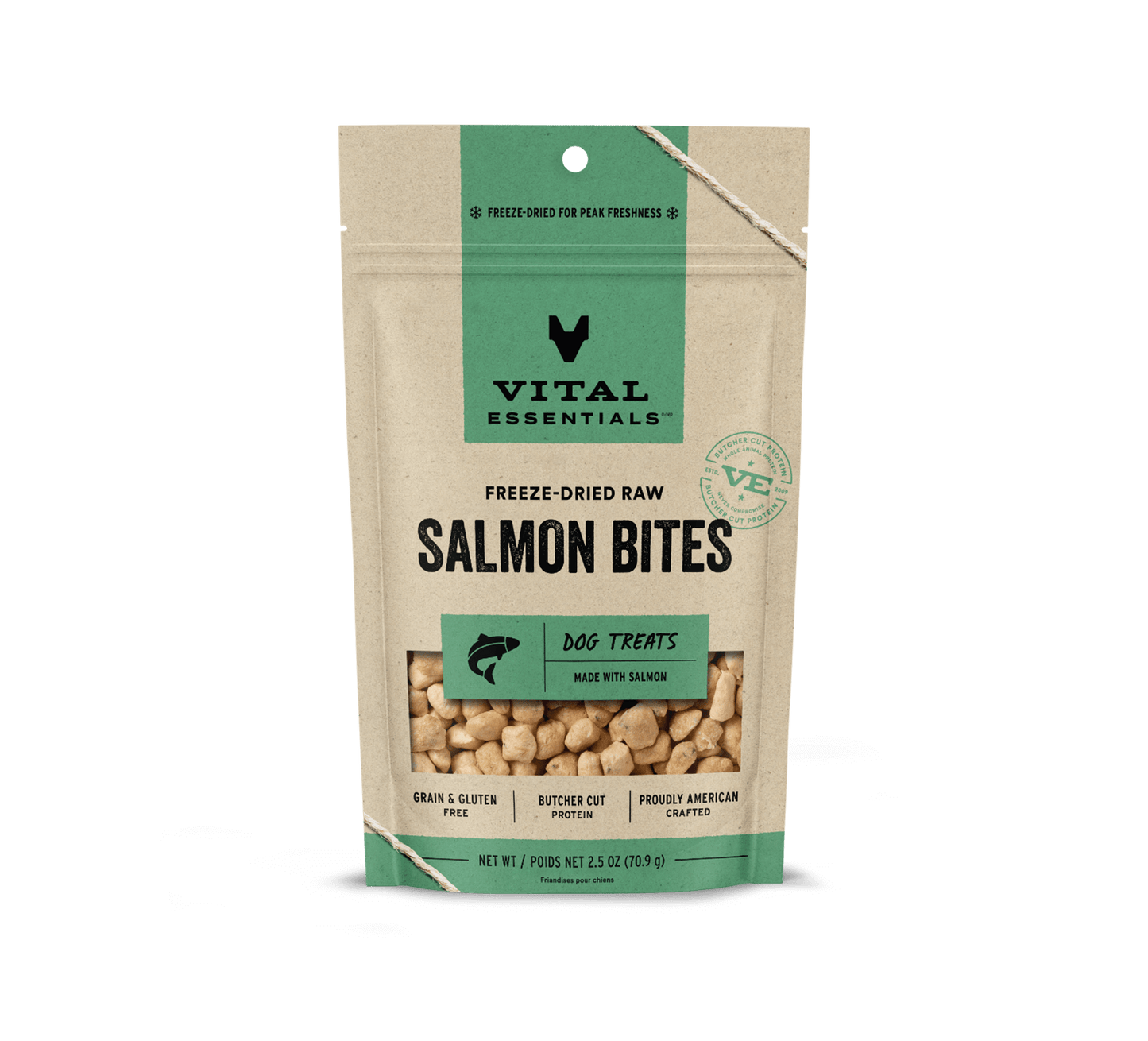 Vital Essentials Raw Salmon Bites FD Dog Treats 2.5 oz Vital Essentials