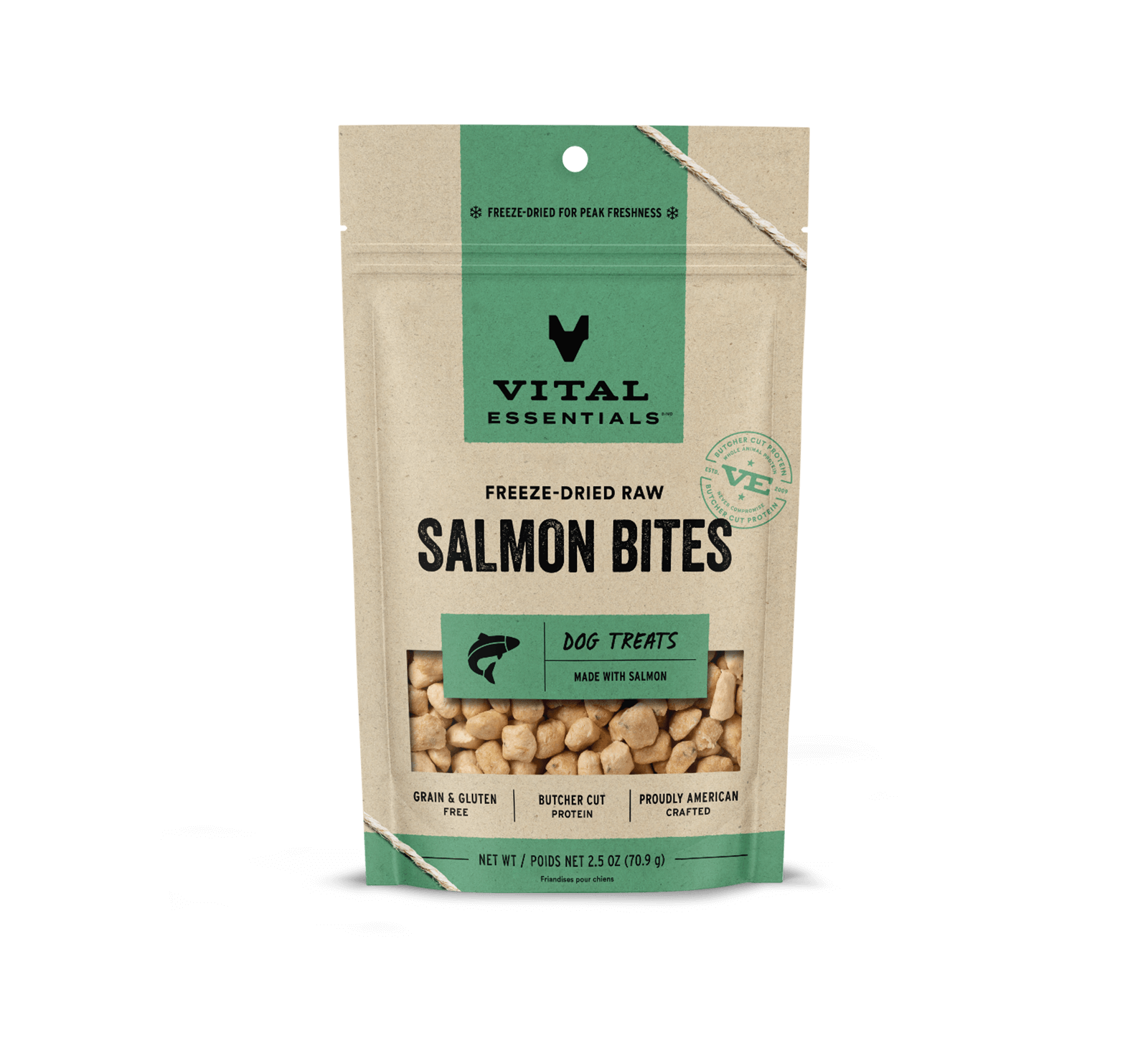 Vital Essentials Raw Salmon Bites FD Dog Treats 2.5 oz Vital Essentials